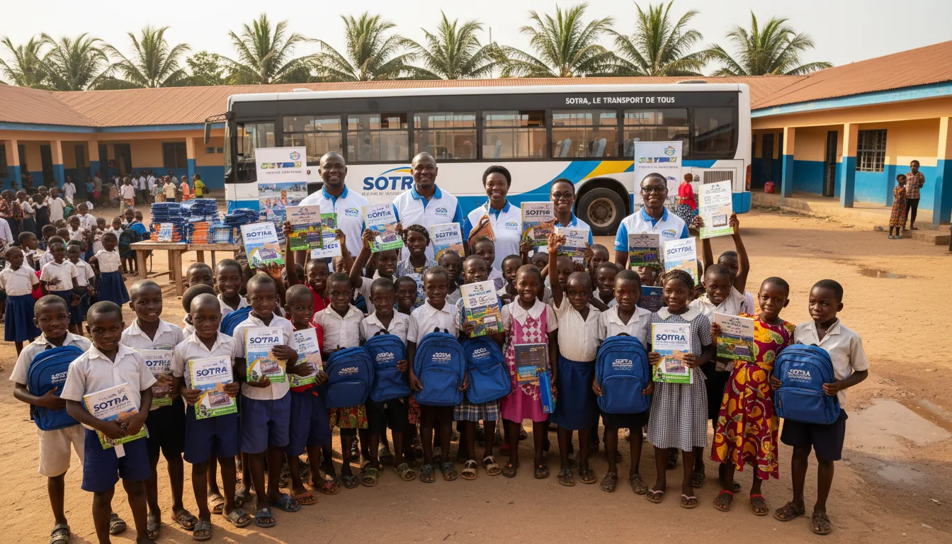 SOTRA soutient l'éducation nationale : distribution de kits sco...
