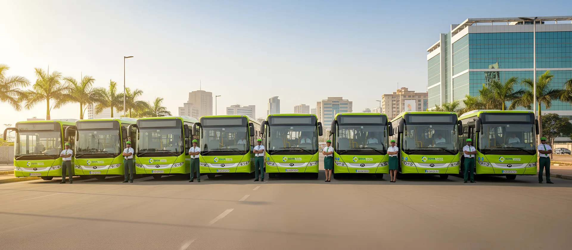 Les nouvelles lignes d'autobus prêtes à desservir le site principal du festival.